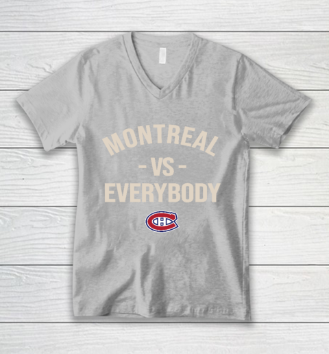 Montreal Canadiens Vs Everybody V-Neck T-Shirt 3