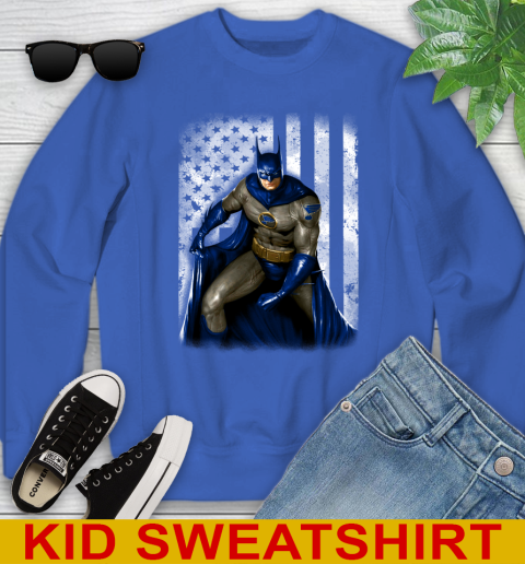 St.Louis Blues NHL Hockey Batman DC American Flag Shirt Youth Sweatshirt 6
