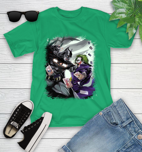 Philadelphia Flyers NHL Hockey Batman Fighting Joker DC Comics Youth T-Shirt 6