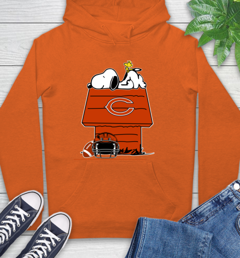 Chicago Bears NFL Football Snoopy Woodstock The Peanuts Movie Hoodie 5