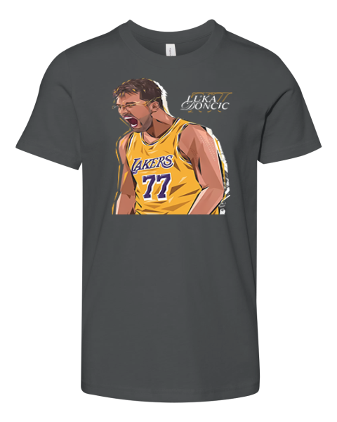 Luka Doncic Lakers Premium Premium Youth T-shirt