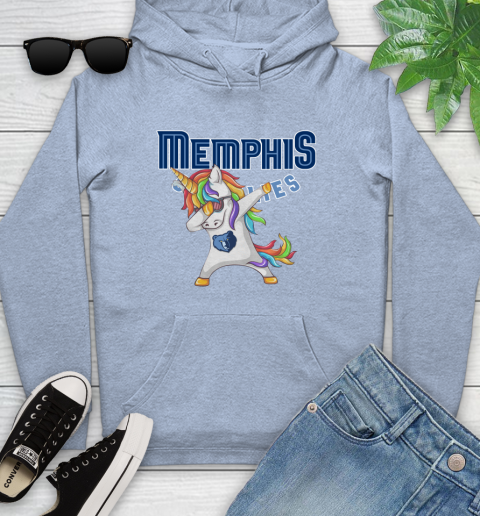Memphis Grizzlies NBA Basketball Funny Unicorn Dabbing Sports Youth Hoodie 10