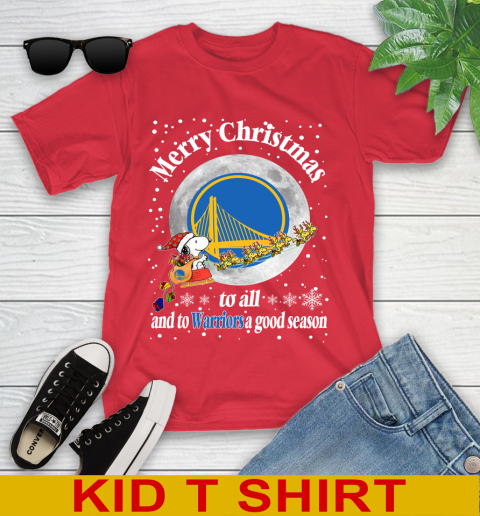 Golden State Warriors Merry Christmas To All And To Warriors A Good Season NBA Basketball Sports Youth T-Shirt 11