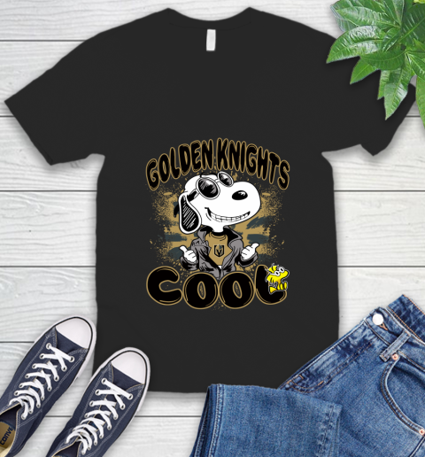 NHL Hockey Vegas Golden Knights Cool Snoopy Shirt V-Neck T-Shirt