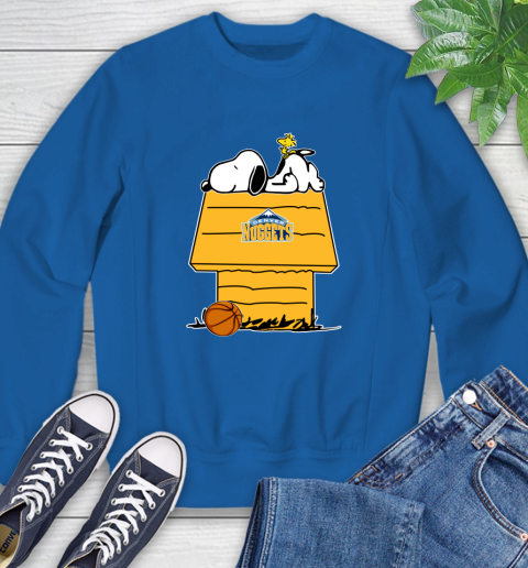 Denver Nuggets NBA Basketball Snoopy Woodstock The Peanuts Movie Sweatshirt 8