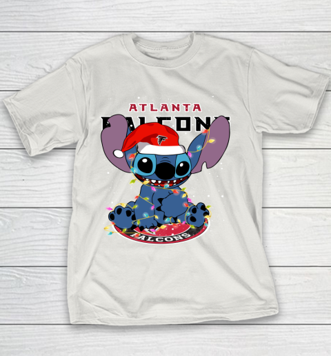 Atlanta Falcons NFL Football noel stitch Christmas Youth T-Shirt 8