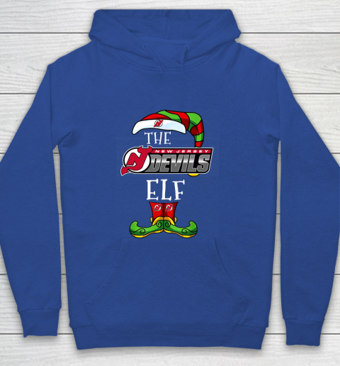 New Jersey Devils Christmas ELF Funny NHL Youth Hoodie 6