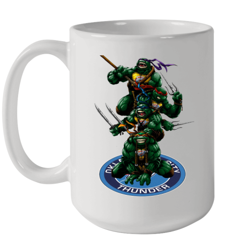 NBA Basketball Oklahoma City Thunder Teenage Mutant Ninja Turtles Shirt Ceramic Mug 15oz