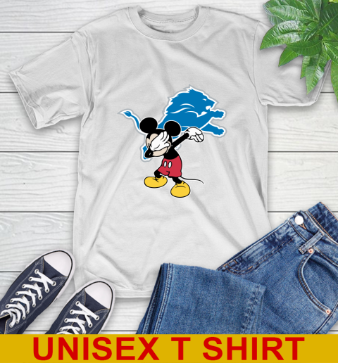 Detroit Lions NFL Football Dabbing Mickey Disney Sports T-Shirt
