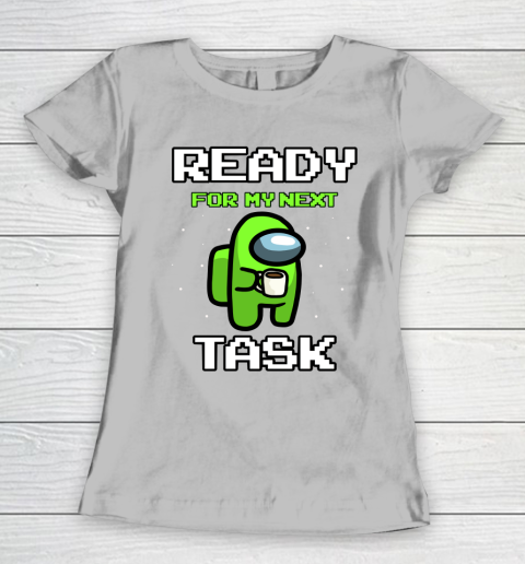 Among Us Shirt Ready For Work Green Women's T-Shirt 3