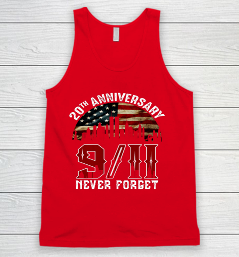 Never Forget 9 11 20th Anniversary Patriot Day 2021 Tank Top 5