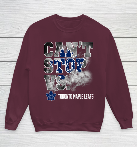 NHL Toronto Maple Leafs Hockey Can't Stop Vs Youth Sweatshirt 4