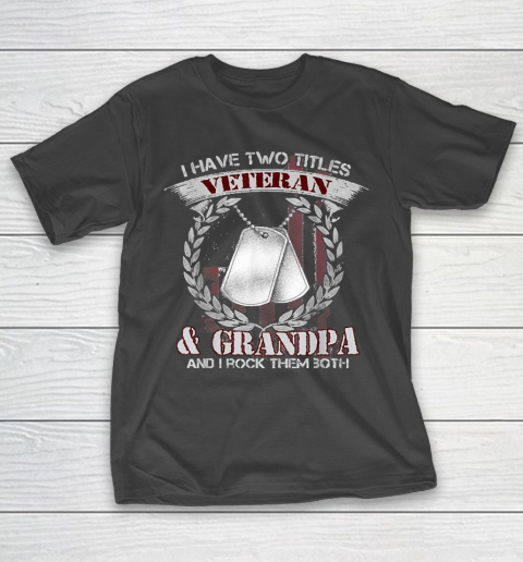 I Am An Air Force Veteran Grandpa And I Rock (2) T-Shirt