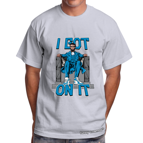 Air Jordan 1 Off White UNC Matching Sneaker Shirt I Got On It Sail White And Blue Sneaker Shirt
