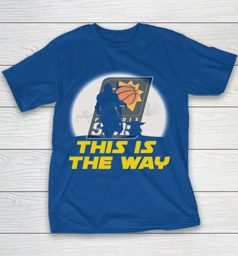 Phoenix Suns NBA Basketball Star Wars Yoda And Mandalorian This Is The Way Youth T-Shirt 6