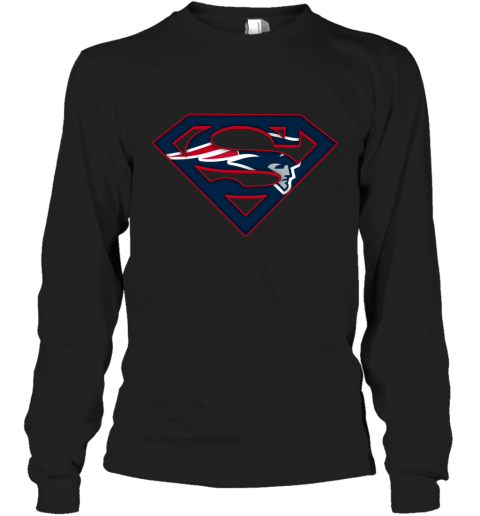 We Are Undefeatable The New England Patriots x Superman NFL Long Sleeve T-Shirt