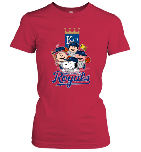 MLB Kansas City Royals Snoopy Charlie Brown Woodstock The Peanuts Movie  Baseball T Shirt - Rookbrand
