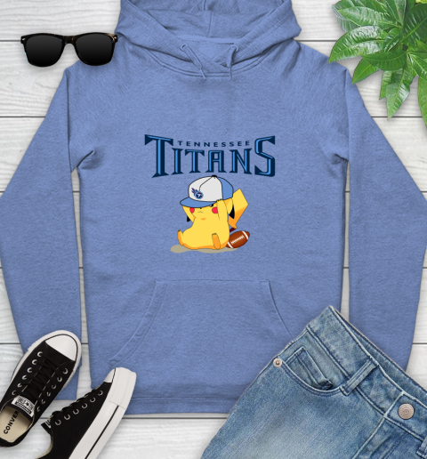 NFL Pikachu Football Tennessee Titans Youth Hoodie 12
