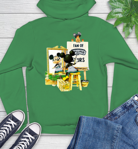NBA Basketball San Antonio Spurs Mickey Drawing Shirt 21