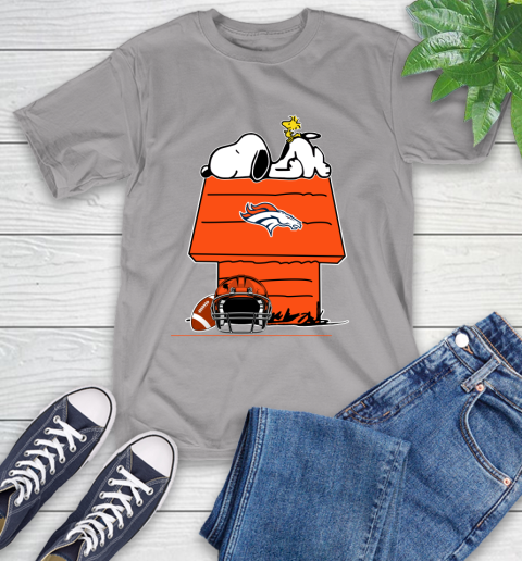 Denver Broncos NFL Football Snoopy Woodstock The Peanuts Movie T-Shirt 6