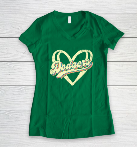 Dodgers Lover Women's V-Neck T-Shirt 3