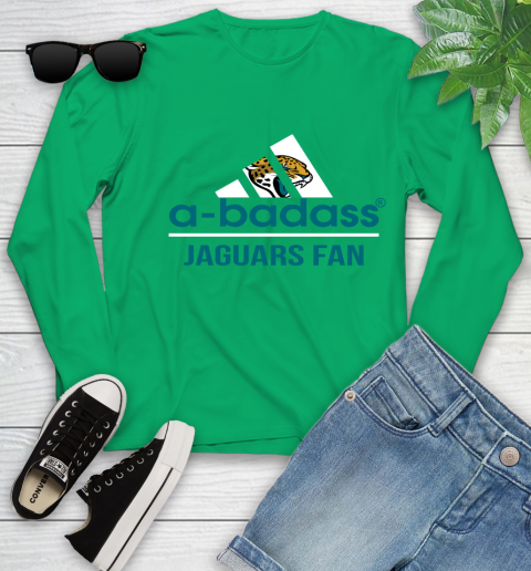 Jacksonville Jaguars NFL Football A Badass Adidas Adoring Fan Sports Youth Long Sleeve 7