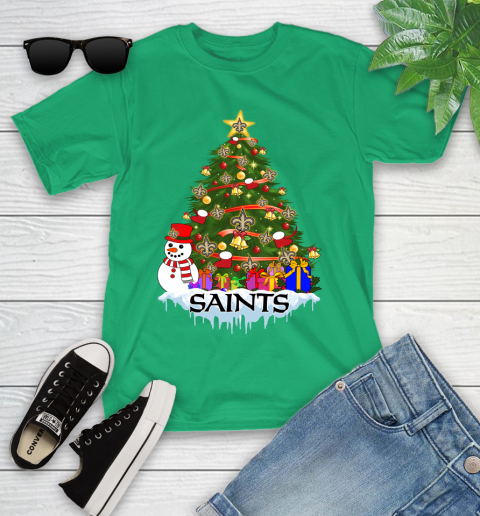 New Orleans Saints Merry Christmas NFL Football Sports Youth T-Shirt 6