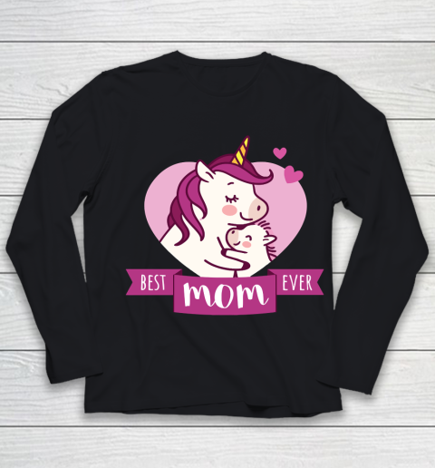 Mother's Day Funny Gift Ideas Apparel  Best Mom Ever T Shirt Youth Long Sleeve