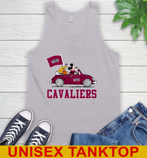 NBA Basketball Cleveland Cavaliers Pluto Mickey Driving Disney Shirt Tank Top 4