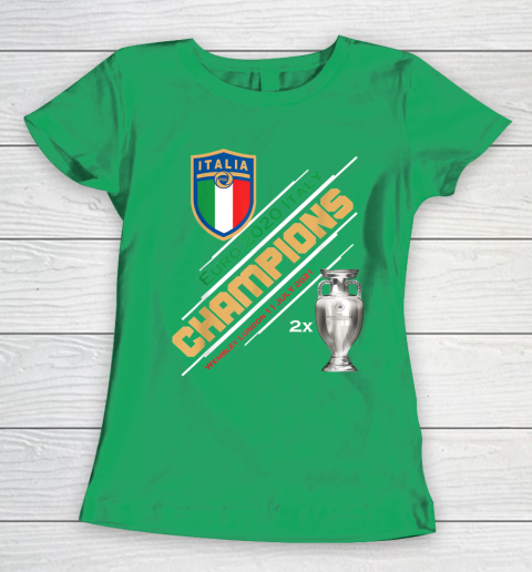 Italy Champions 2020 Euro Forza Azzurri Italia Football Women's T-Shirt 5