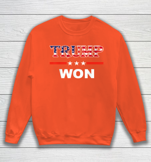 Trump Won T Shirt 4th of July American Flag Sweatshirt 3