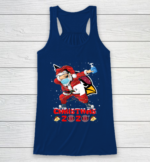 Arizona Cardinals Funny Santa Claus Dabbing Christmas 2020 NFL Racerback Tank 6