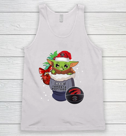 Toronto Raptors Christmas Baby Yoda Star Wars Funny Happy NBA Tank Top 2