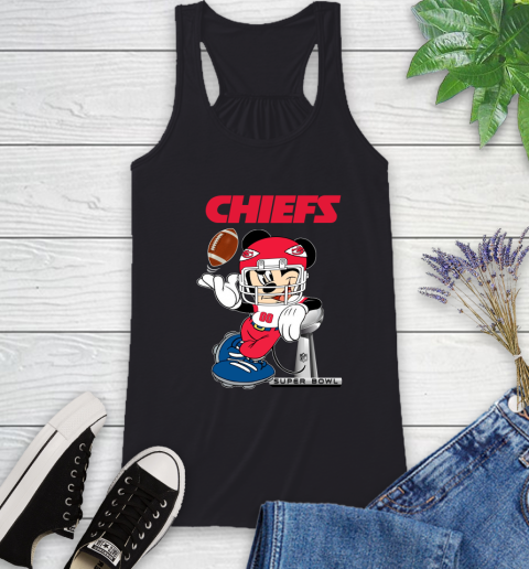 NFL Kansas city chiefs Mickey Mouse Disney Super Bowl Football T Shirt Racerback Tank 14