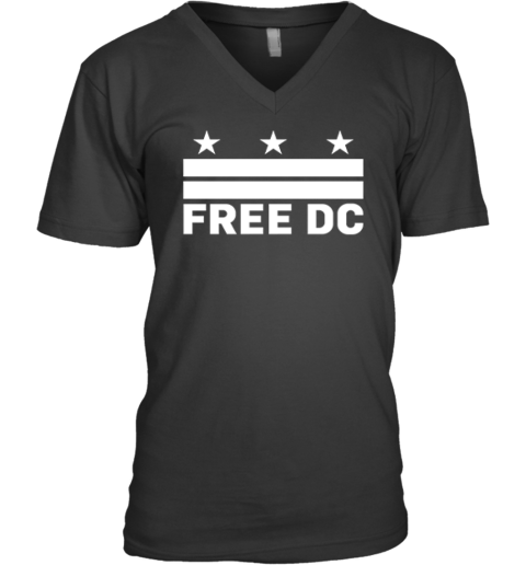 Free DC Washington DC Premium (1) V-Neck T-Shirt