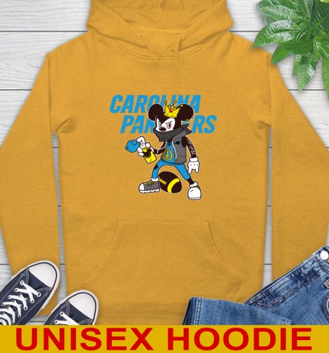 Carolina Panthers NFL Football Mickey Peace Sign Sports Hoodie 3