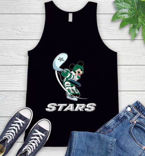NHL Hockey Dallas Stars Cheerful Mickey Mouse Shirt Tank Top