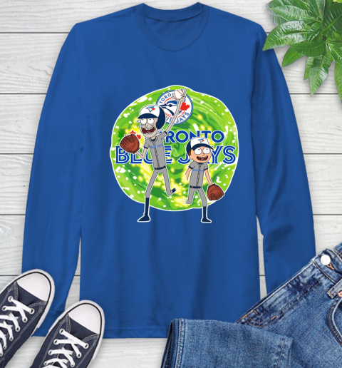 MLB Toronto Blue Jays Rick And Morty Baseball Sports Long Sleeve T-Shirt 9