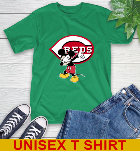 Cincinnati Reds MLB Baseball Dabbing Mickey Disney Sports T-Shirt 7