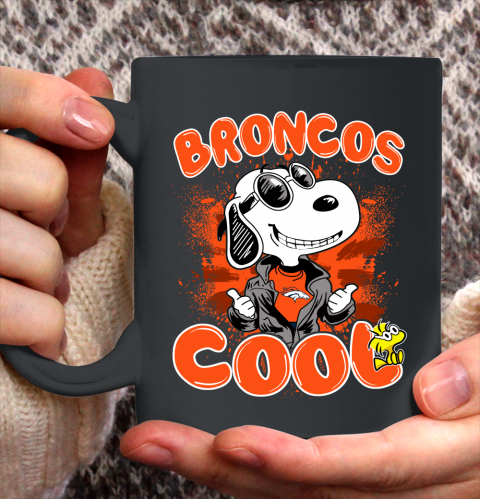 NFL Football Denver Broncos Cool Snoopy Shirt Ceramic Mug 15oz