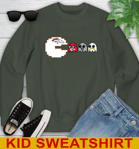Denver Broncos NFL Football Pac Man Champion Youth Sweatshirt 9