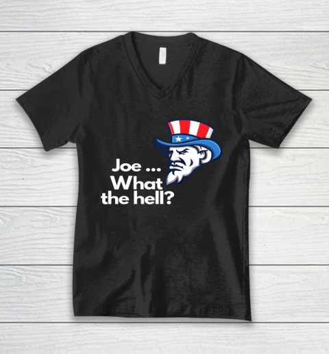 Funny Anti Biden Message from Uncle Sam Anti Biden V-Neck T-Shirt