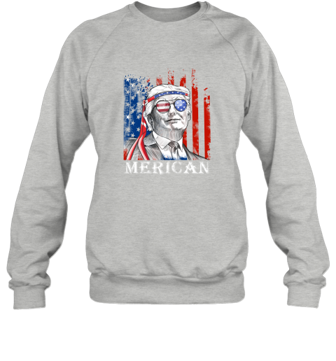 ijmn merica donald trump 4th of july american flag shirts sweatshirt 35 front sport grey