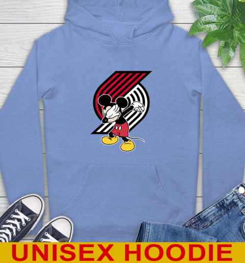 Portland Trail Blazers NBA Basketball Dabbing Mickey Disney Sports Hoodie 11