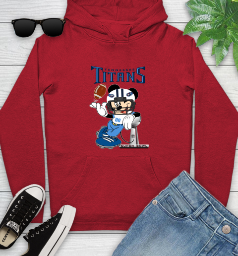NFL Tennessee Titans Mickey Mouse Disney Super Bowl Football T Shirt Youth Hoodie 11
