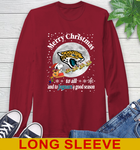 Jacksonville Jaguars Merry Christmas To All And To Jaguars A Good Season NFL Football Sports Long Sleeve T-Shirt 9