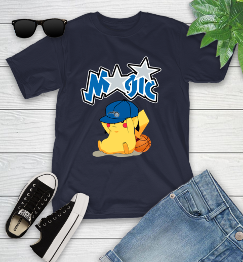 NBA Pikachu Basketball Sports Orlando Magic Youth T-Shirt 3