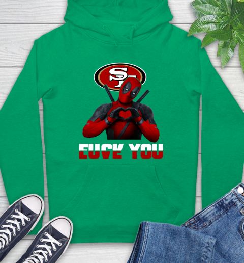 NHL San Francisco 49ers Deadpool Love You Fuck You Football Sports Hoodie 8