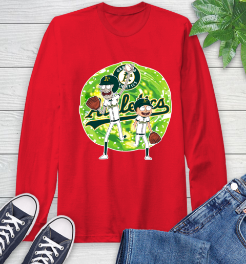MLB Oakland Athletics Rick And Morty Baseball Sports Long Sleeve T-Shirt 10