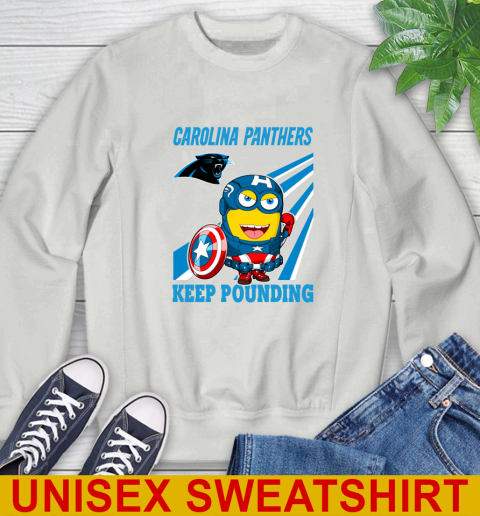 NFL Football Carolina Panthers Captain America Marvel Avengers Minion Shirt Sweatshirt 5